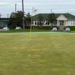Panoramic view of a lush green golf course at Paint Branch Golf Complex. Smooth