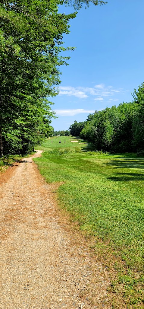 Panoramic view of a lush green golf course at Province Lake Golf Course. Smooth