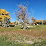 Panoramic view of a lush green golf course at Puerto del Sol Golf Course and Learning Center. Smooth