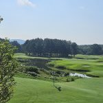 Panoramic view of a lush green golf course at RTJ Golf Trail at Hampton Cove. Smooth