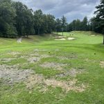 Panoramic view of a lush green golf course at Red Tail Golf Club. Smooth