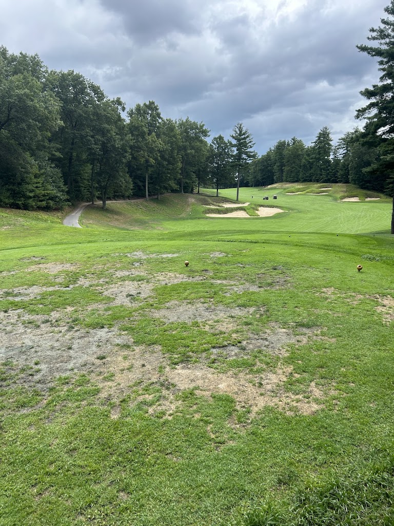 Panoramic view of a lush green golf course at Red Tail Golf Club. Smooth
