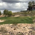 green grass with the flag in the hole.