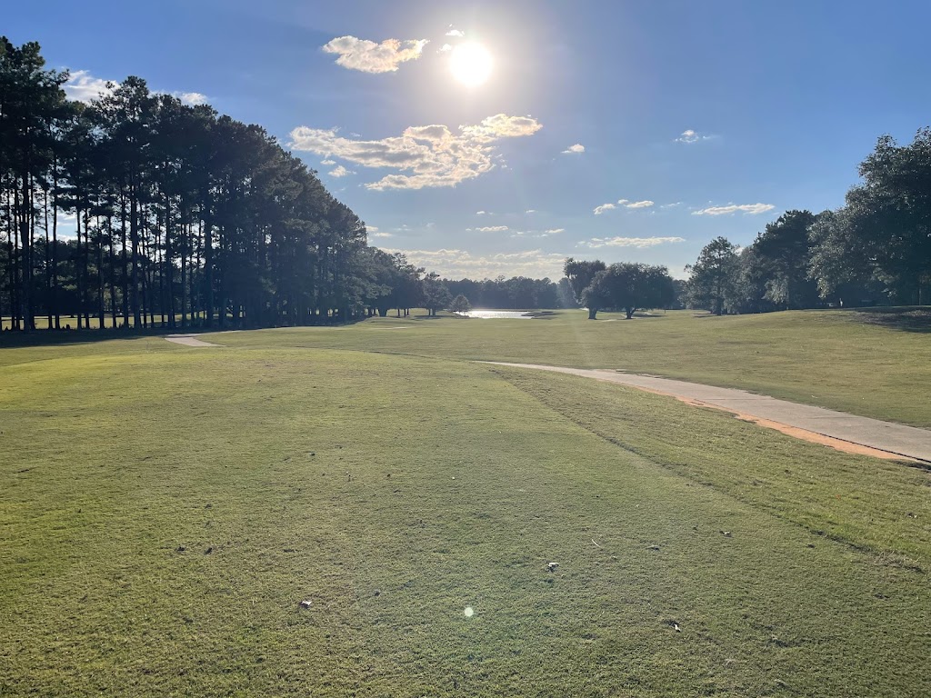 Panoramic view of a lush green golf course at River Pointe Golf Club. Smooth