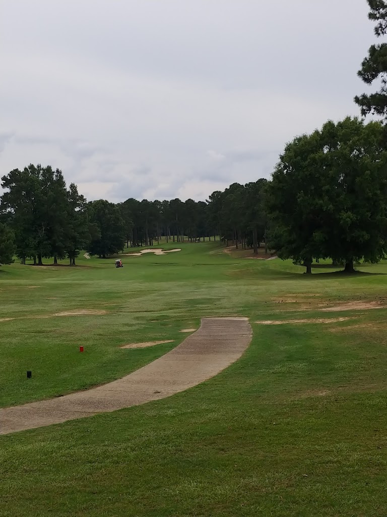 Panoramic view of a lush green golf course at Rocky Branch Golf Club. Smooth