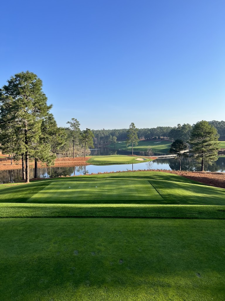 Panoramic view of a lush green golf course at Sage Valley Golf Club. Smooth