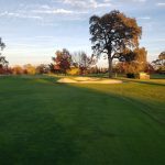 Panoramic view of a lush green golf course at Santa Rosa Golf & Country Club - CA. Smooth