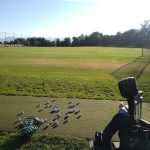 Panoramic view of a lush green golf course at Schneiter's Pebblebrook Golf Club. Smooth