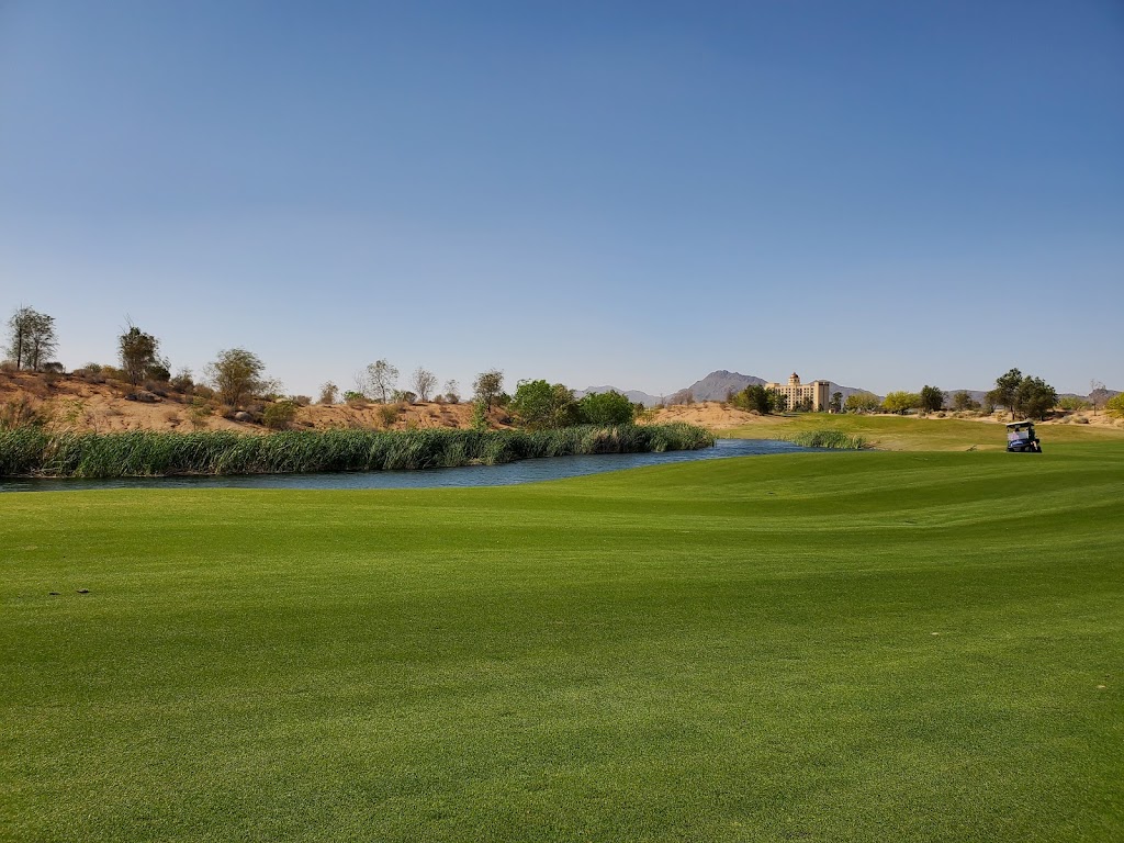 Panoramic view of a lush green golf course at Sewailo Golf Club. Smooth