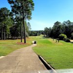 Panoramic view of a lush green golf course at Shadow Ridge Golf Club. Smooth