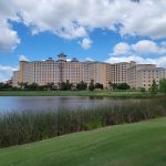 Panoramic view of a lush green golf course at Shingle Creek Golf Club. Smooth