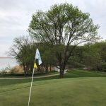 Panoramic view of a lush green golf course at Springfield Golf Club. Smooth