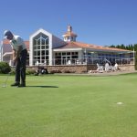 Panoramic view of a lush green golf course at Stonebrooke Golf Club. Smooth