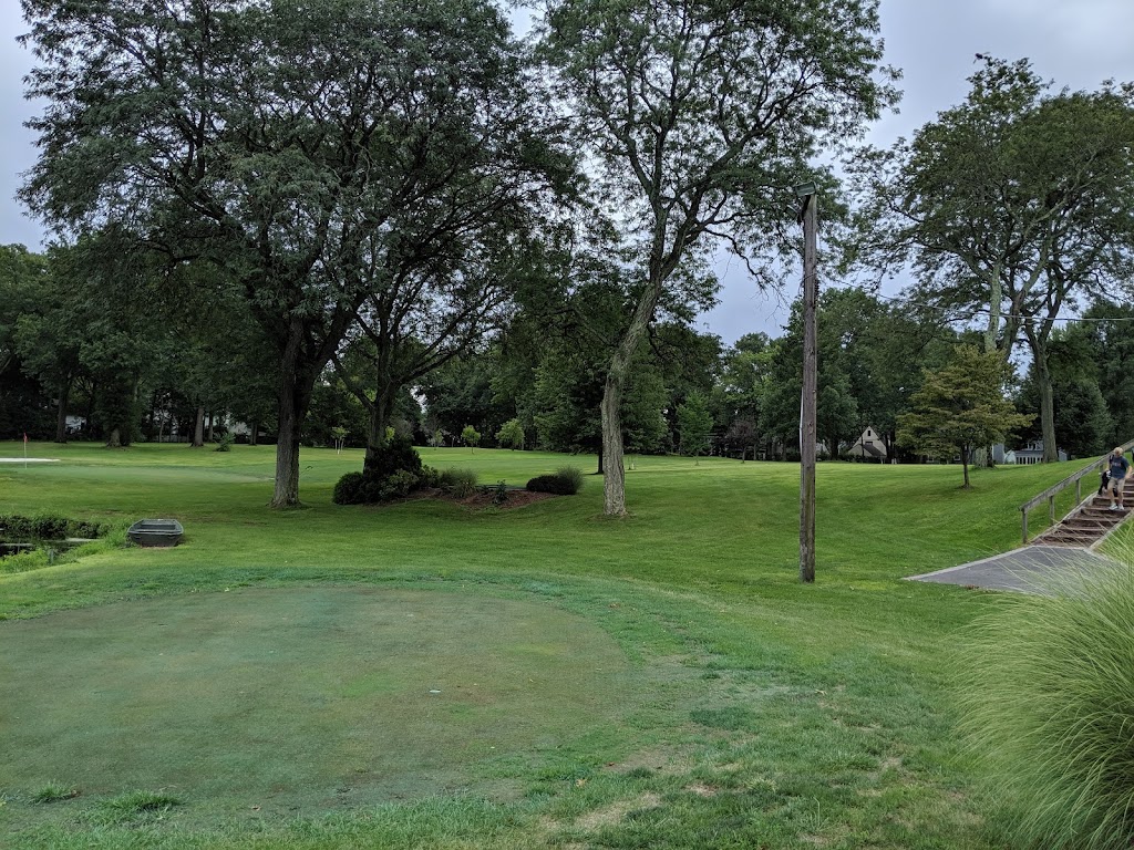 Panoramic view of a lush green golf course at Summit Municipal Golf Course. Smooth