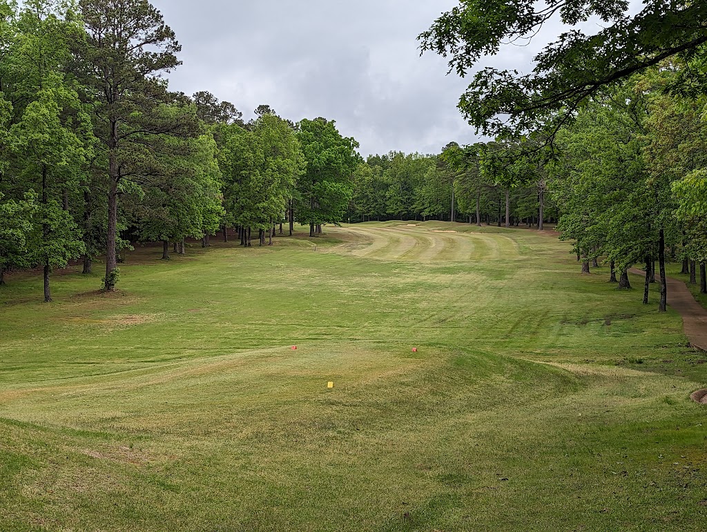 Panoramic view of a lush green golf course at Tannenbaum Golf Club. Smooth