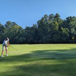 Panoramic view of a lush green golf course at Tennessee Tech Golden Eagle Golf Club. Smooth