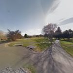 green grass with the flag in the hole.
