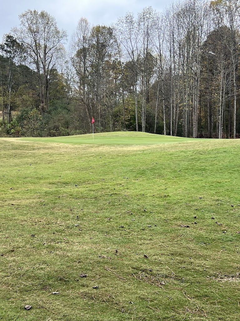 Panoramic view of a lush green golf course at Trophy Club of Apalachee. Smooth