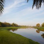 Panoramic view of a lush green golf course at Vinoy Golf Club. Smooth