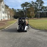 green grass with the flag in the hole.