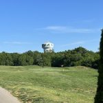 Panoramic view of a lush green golf course at Weissinger Hills Golf Course. Smooth