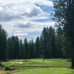 Panoramic view of a lush green golf course at Widgi Creek Golf Club. Smooth