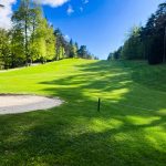 Panoramic view of a lush green golf course at Crooked Oak Golf Club of Colquitt. Smooth